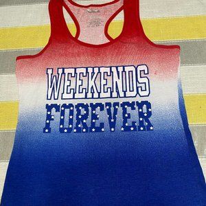 Red/White/Blue Tank Top Size L